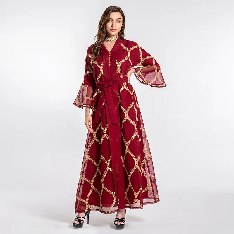 Открытая абайя кимоно мусульманские Абайи для женщин вечерние платья Дубая Африканское платье Турецкий ислам одежда Кафтан женское платье
