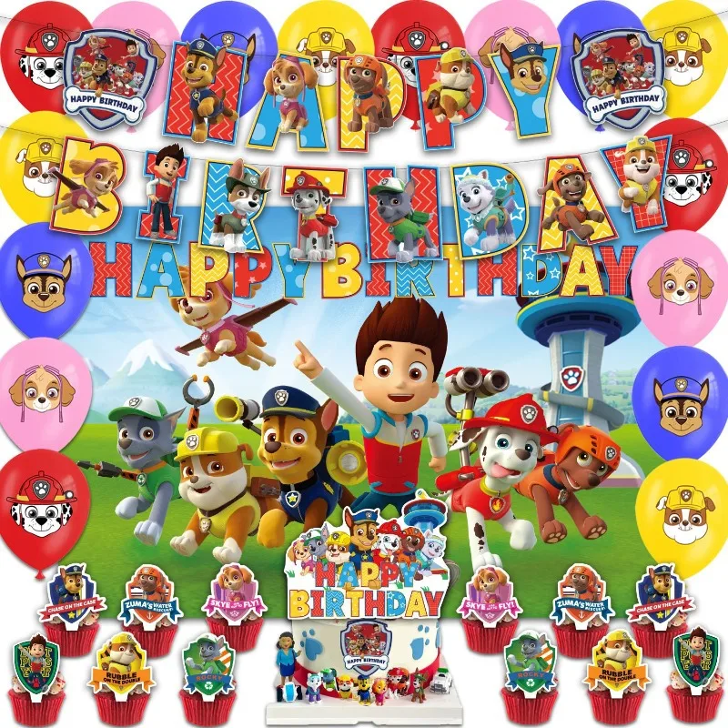 5 шт./компл. новый стиль PAW Patrol поставка для дня рождения одноразовый топпер торта
