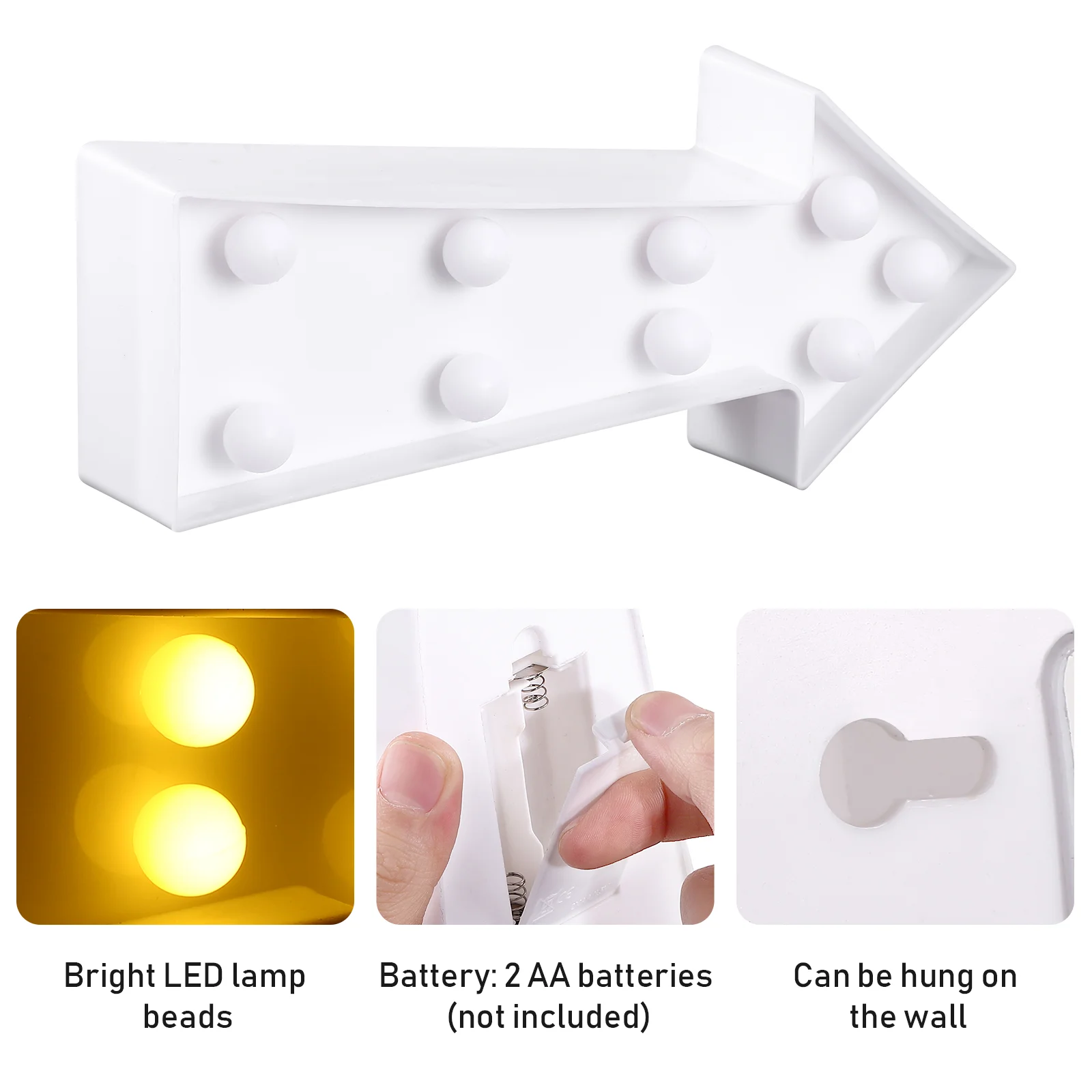 Знаки со стрелками настенный декор светодиодный светильник для комнаты ночной