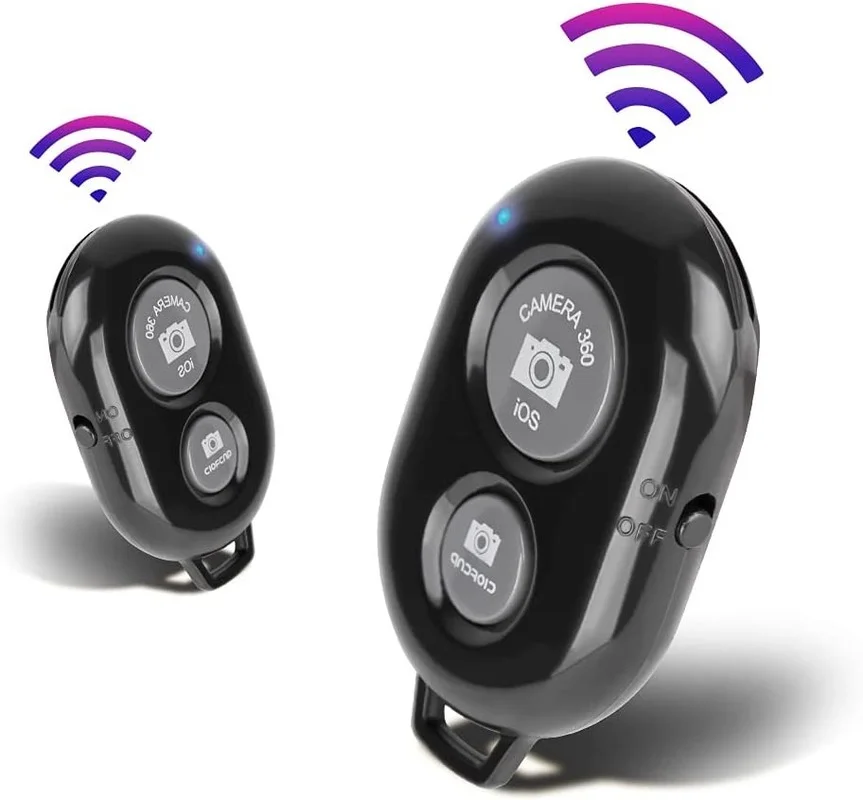 Wireless Camera Remote Control - Wireless Remote for iPhone & Android Phones iPad iPod Tablet, Clicker for Photos & Videos