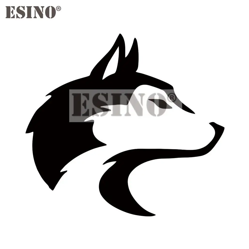 Стайлинг автомобиля Забавный креативный хаски собака Аляска сани волк