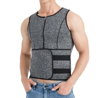 men body shaper waist trainer vest slimming shirt sauna sweat compression undershirt shapewear fat burner workout gym tank tops
