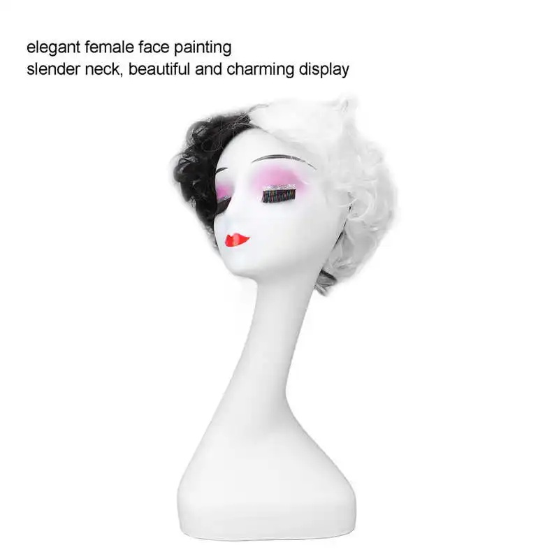 Головка манекена элегантная прочная 50 см/19 7 дюйма головка для очков простая в