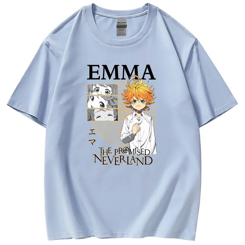 

The Promised Neverland модная повседневная свободная футболка с круглым вырезом и коротким рукавом