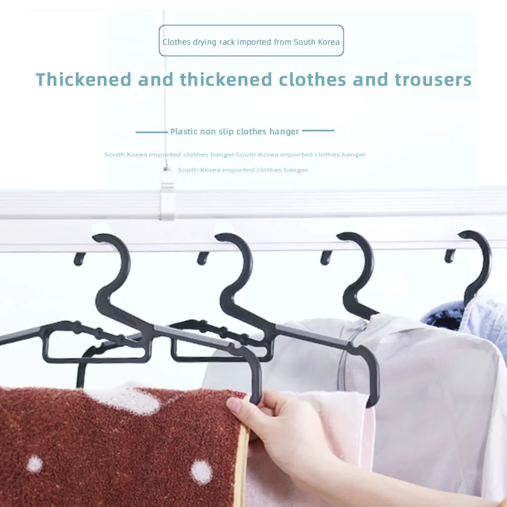 

5pcs/Lot Hanger Clothing Store Coat Plastics Velvet Clothes Hangers Hooks For Adult/Child Clothes Hangers Rack Dress Racks