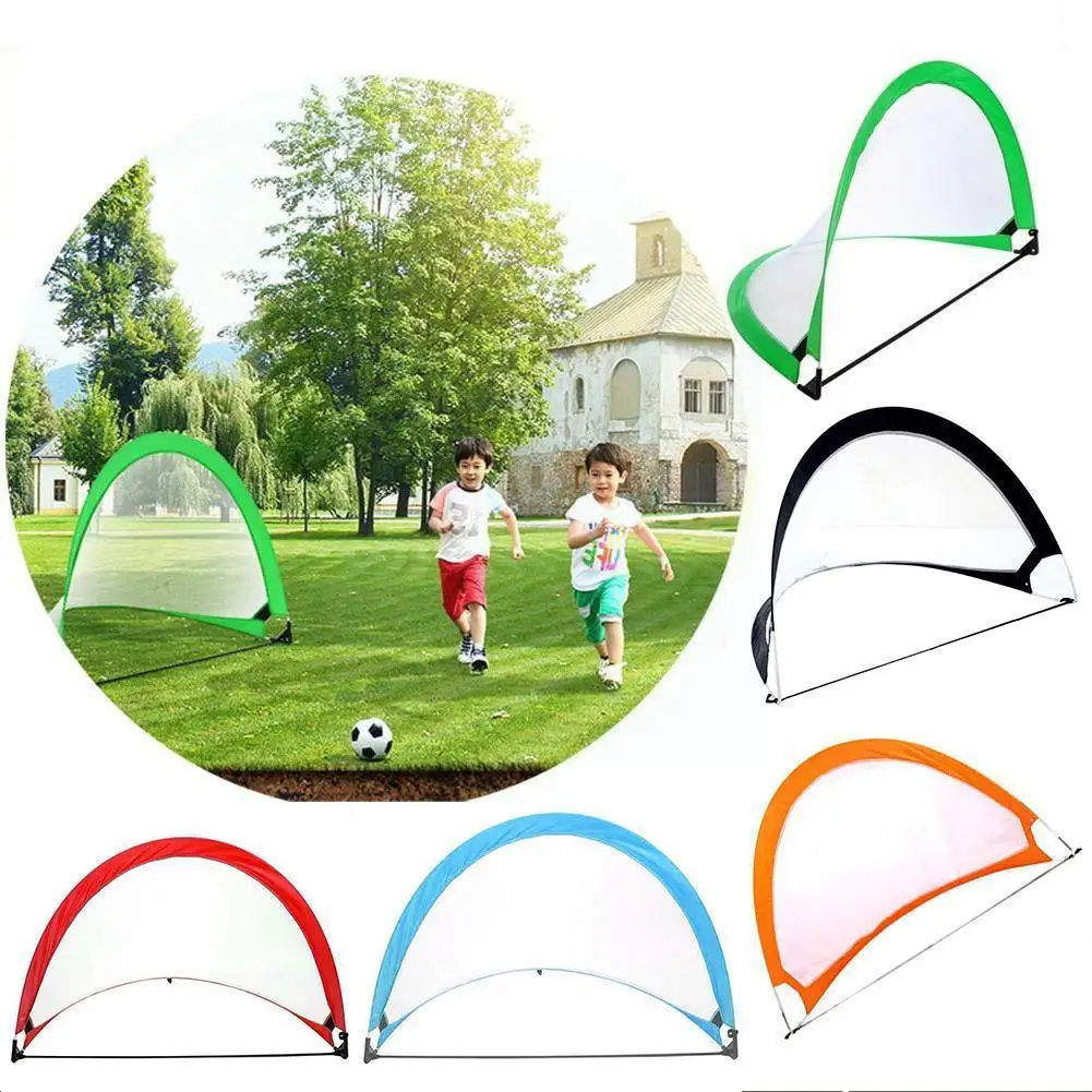 

5 Colors Soccer Football Goal Net Folding Training Kids Goal Net Indoor Outdoor Toy L8x9