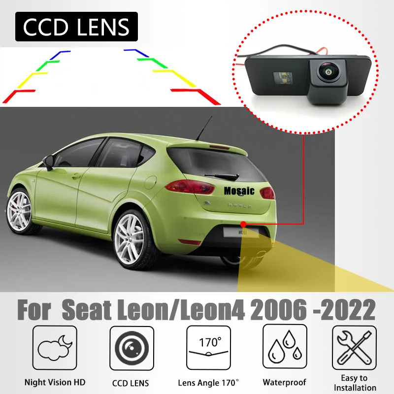 Аксессуары для камеры заднего вида сиденья Leon 2016-2022 лампа номерного знака с HD