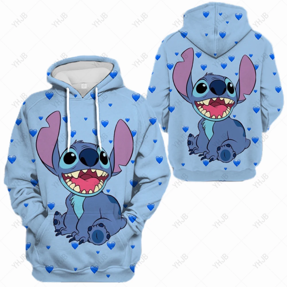 

Lilo & Stitch Hoodie Men Ladies Kids Clothes Boys Girls Cartoon Anime Disney Teen Sweatshirts Hip Hop Trend Streetwear Hoodie