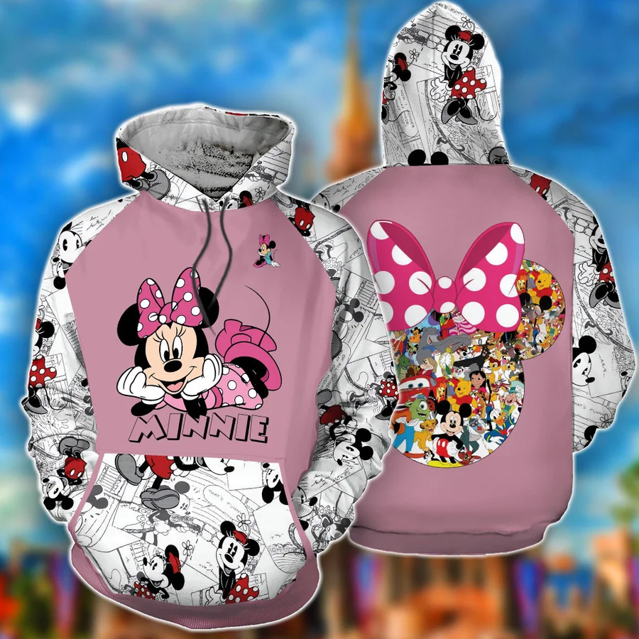 

Disney Minnie Mouse 1971-2021 50th Anniversary Unisex Hoodie Fashion Versatile Casual Hoodie