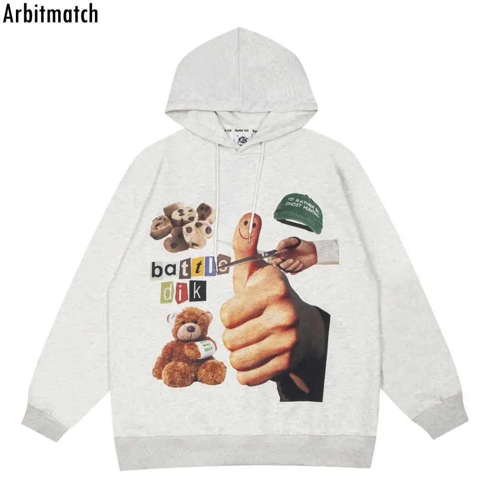 

Hip Hop Sweatshirt Mens Hoodie Funny Graphic Print Oversized Pullover Hooded Autumn Streetwear Harajuku Casual Loose Hoodies