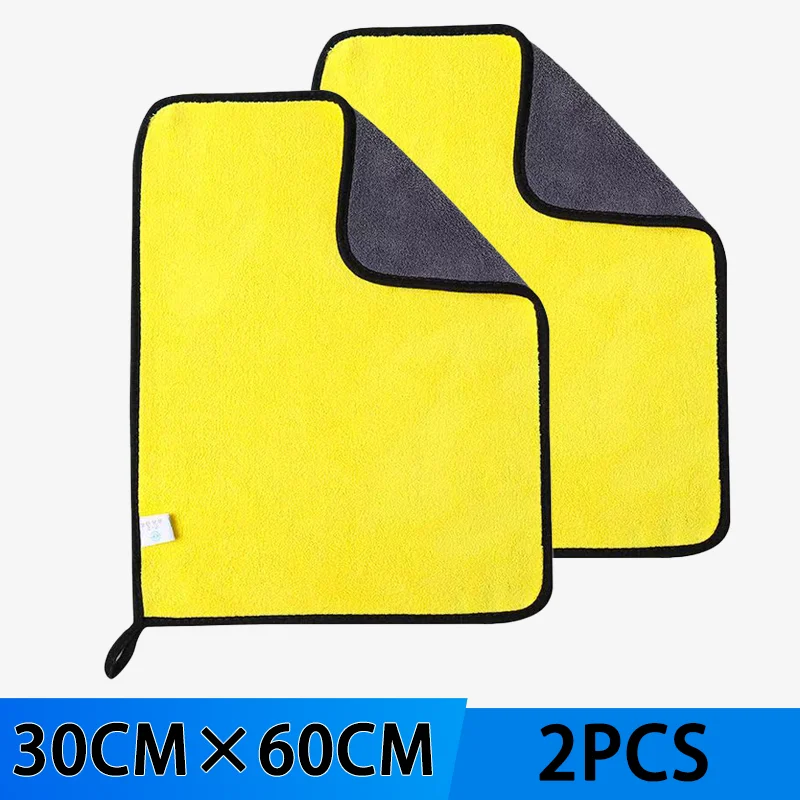 

Полотенце Для Мытья Автомобиля Из Микрофибры 30x60 См, Ультра Впитывающая Ткань Для Чистки И Сушки Автомобиля