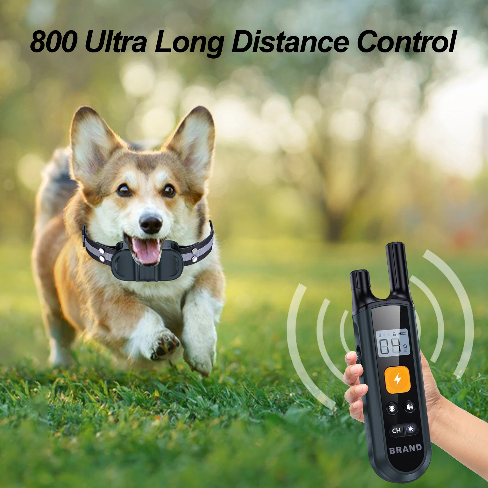 

Электрический ошейник для дрессировки собак, водонепроницаемый ошейник для дрессировки собак с дистанционным управлением, перезаряжаемый...