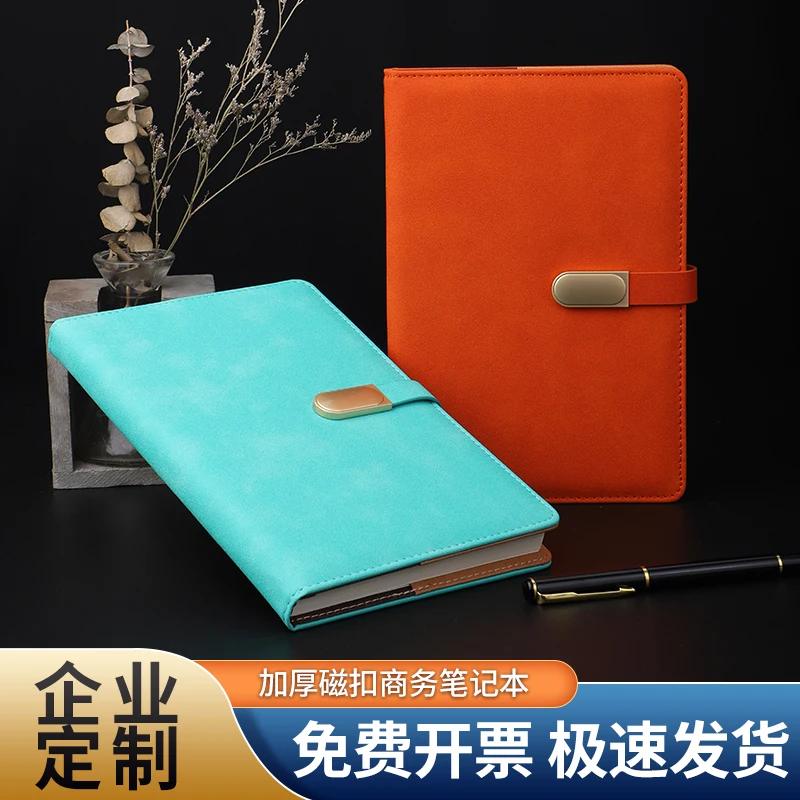 

Custom business office notebook cover printing logo enterprise company advertising notepad customized boutique gift box