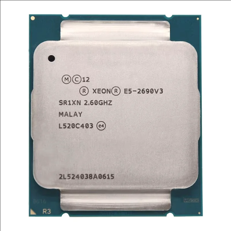 

1 шт. для процессора Intel Xeon E5 2690 V3 E5-2690V3 SR1XN 2,6 ГГц 12 ядер 30 Мб Socket LGA 2011-3 CPU E5 2690V3
