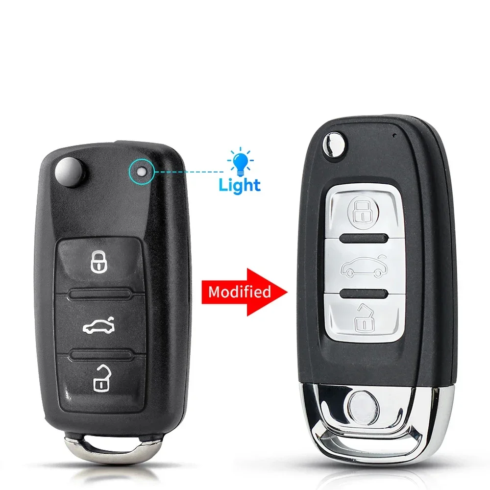 

Модифицированный Автомобильный ключ KEYYOU с 3 кнопками для Volkswagen VW Beetle Caddy Eos Golf Jetta Polo Scirocco Tiguan Touran 5K0837202AD