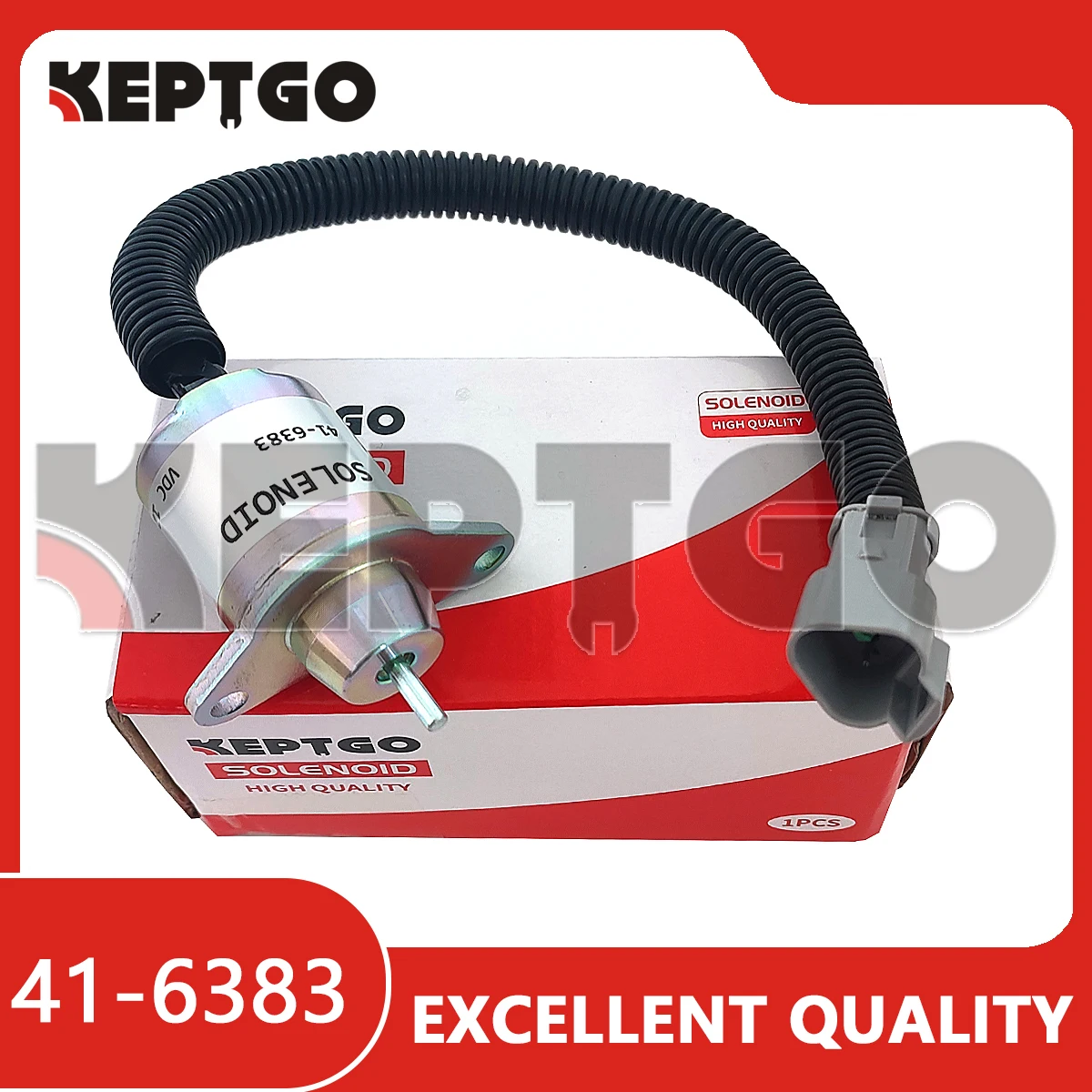 Фото Соленоод остановки остановки 12 В TK 41-6383 для Thermo King Yanmar 41-4306 1503ES-12S5SUC11S SA-4920 SA-4564 SA-4817 129486-77954 №1