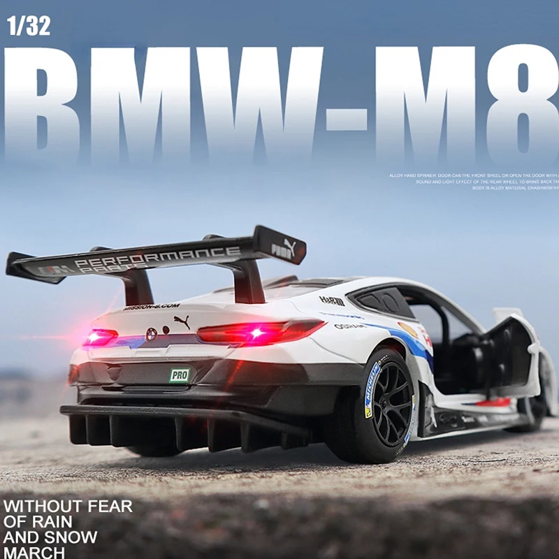

High Simulation 1/32 M8 GTE Le Mans Track Version Racing Car Model Diecst & Toys Vehicles Children Boys Car Toys Gift Collection