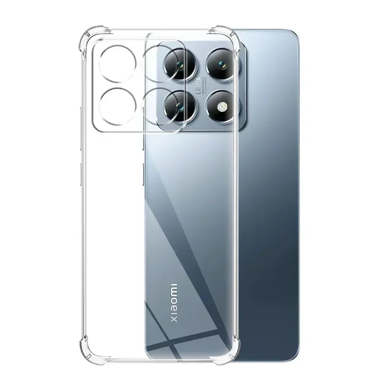 Чехол для Xiaomi 14T pro прозрачная оболочка мягкий силиконовый чехол телефона Xiomi 14Tpro