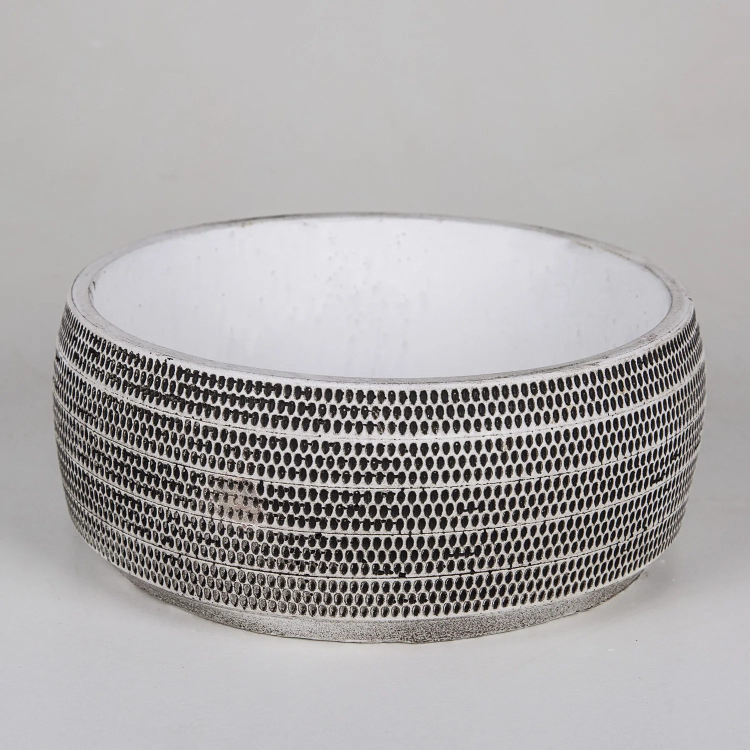 

Veramaya бетонный горшок с полосками 23x10 см