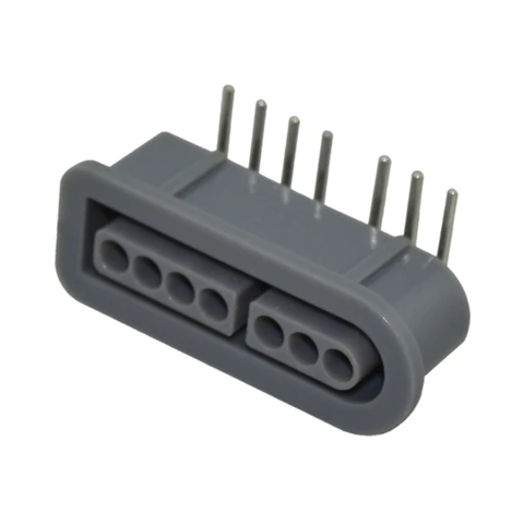 Гнездовой 7-контактный разъем 90 градусов для игрового контроллера консоли SNES