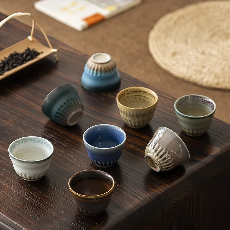 

1 шт. Ретро японская керамическая чайная чашка фарфоровая чашка кунг-фу чашка для чая эспрессо чашки кофейная чашка домашняя чашка для послеобеденного чая оптовая продажа
