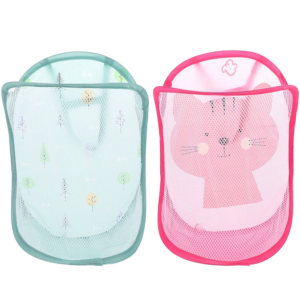 

Hamper Laundry Basket Clothes Bathroom Dirty Hanging Foldable Collapsiblefolding Mesh