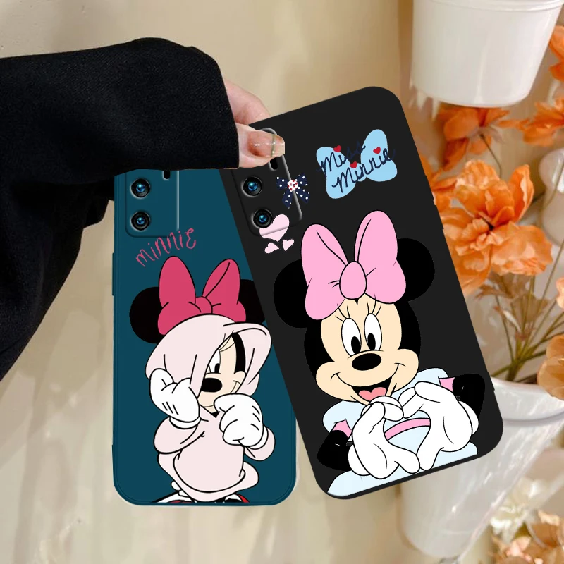 

Mickey and Minnie Couple Disney Phone Case For OPPO A72 A57 A54S A53S A52 A31 A16S A9 A5 A1K A12 AX7 F21 F9 A5 Liquid Rope Soft