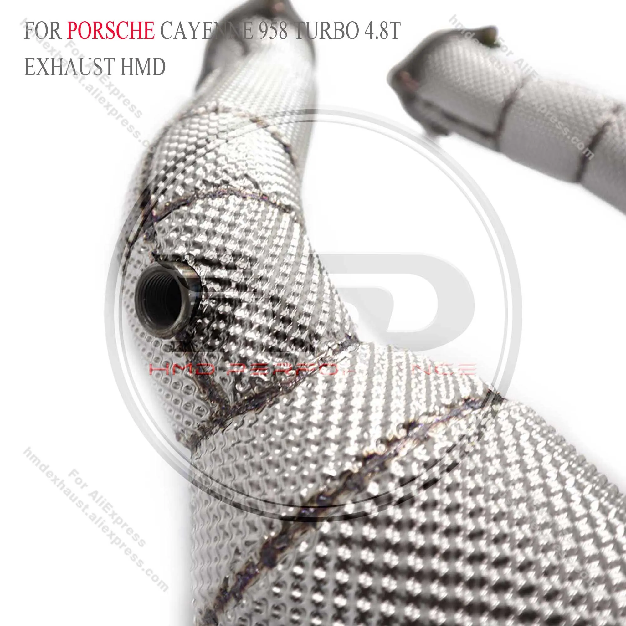 HMD High Flow Sport Cat Downpipe для Porsche Cayenne 958 Turbo 4 8 T 2011-2017 Headers Catalyst Catted выхлопная труба