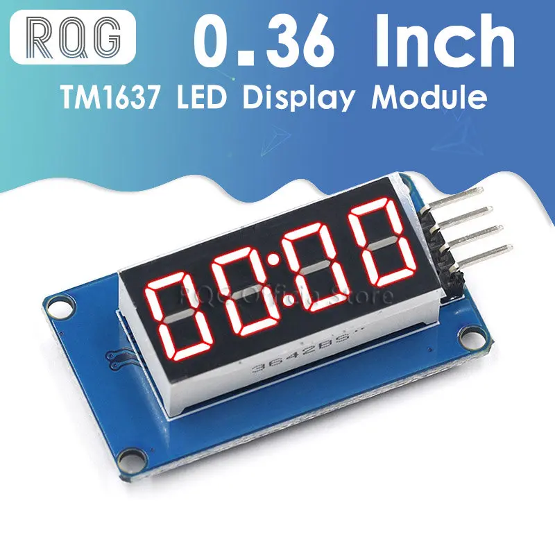 

TM1637 LED Display Module For Arduino 7 Segment 4 Bits 0.36Inch Clock RED Anode Digital Tube Four Serial Driver Board Pack