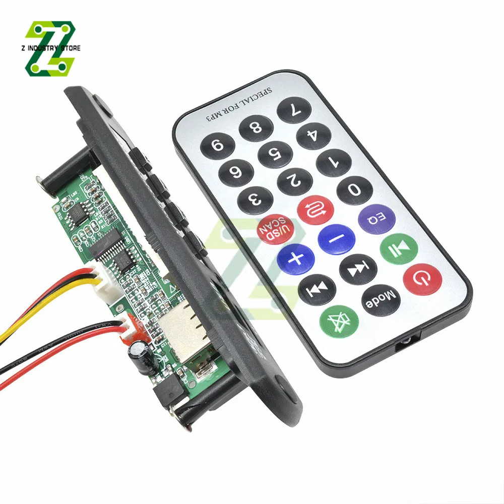 

Car TF Card MP3 Decoder Board With Radio FM Function Infrared Receiving Module With Remote Control