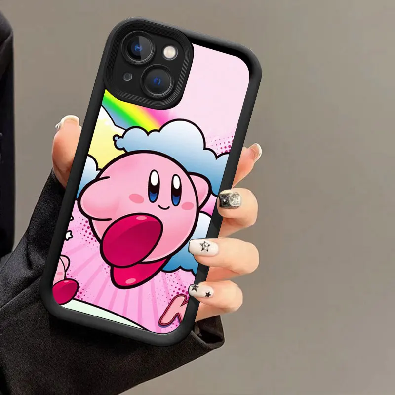 Game Stars K-Kirby Soft Silicone Phone Case For Apple iPhone 12 13 Mini 11 14 15 16 Pro Max 7 8 Plus