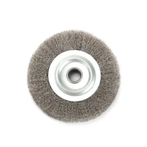 

5inch Crimped Stainless Steel Wire Wheel Brush Bench Grinder Abrasive 16mm Hole For Appearance Cleaning/polishing.