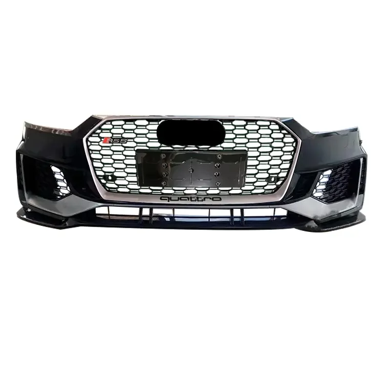 jakości zestaw karoserii do Audi A5 modernizacja RS5 przedni zderzak z kratką o strukturze plastra miodu materiał PP 2017-2019