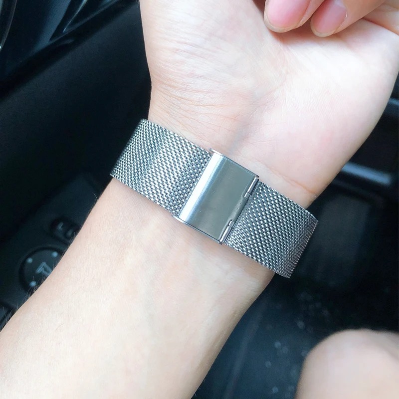 20mm 22mm Universal Milanese Loop Watch Strap For Samsung Galaxy Watch 46mm Metal Bracelet Amazfit GTR 47mm Huawei gt 2/3 pro