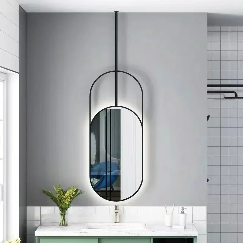 

Backlight Bathroom Mirror Hanging Aesthetic Dressing Bathroom Mirror Modern Full Height Custom Espejo Pared Bathroom Fixtures