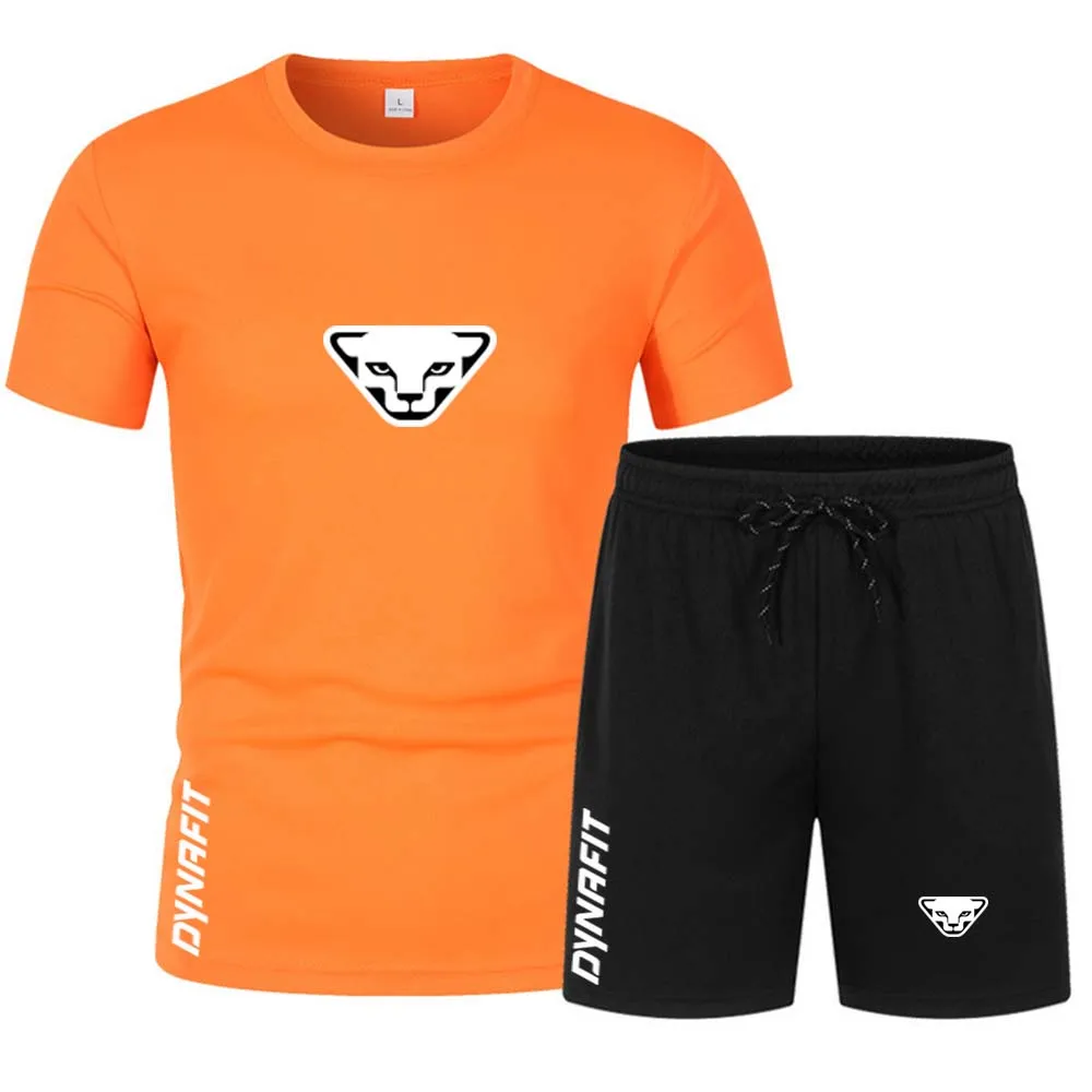 New 2023 Summer Men's T-Shirt Set Comfortable and Cool Men Tracksuit T-shirt Shorts outfits sportswear Set Men Oversized Clothes