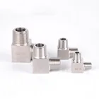 Угловой Соединитель BSPT с наружной резьбой 18 дюйма, 14 дюйма, 38 дюйма, 12 дюйма, 34 дюйма, 90 градусов, штуцер из нержавеющей стали для труб 304, штуцер для воды, газа, пропана