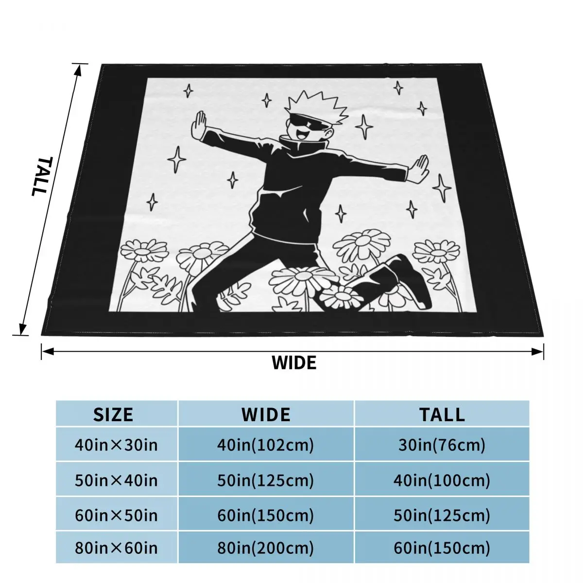 Одеяло для убийц juютсу кайсен Сатору годжо I Ll покрывало на кровать гостиной