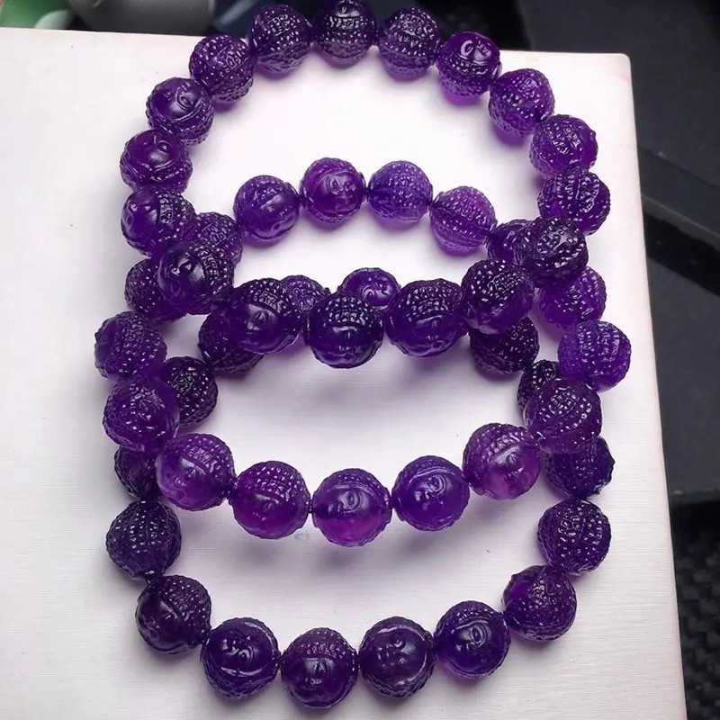 Браслет из натурального аметиста сына