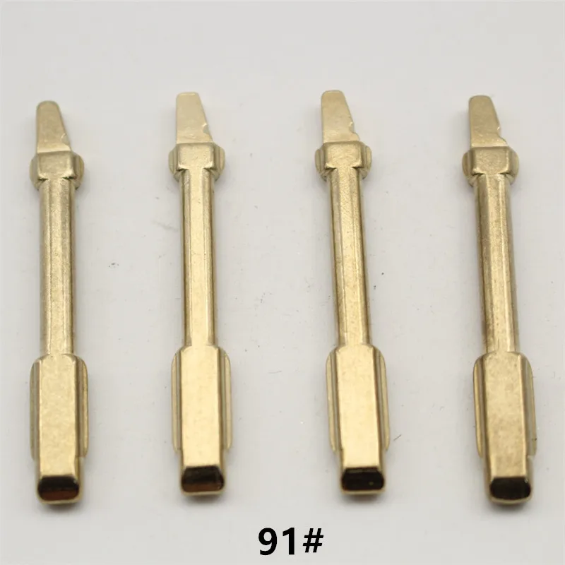 

FLYBETTTER OEM 50Pcs 91# Metal Uncut Flip Remote Key Blade For Ford