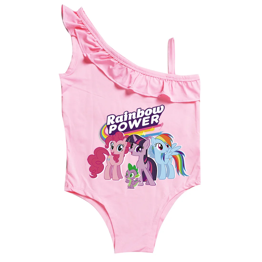 Купальник My Little pony бикини для девочек купальник с мультяшным принтом Цельный