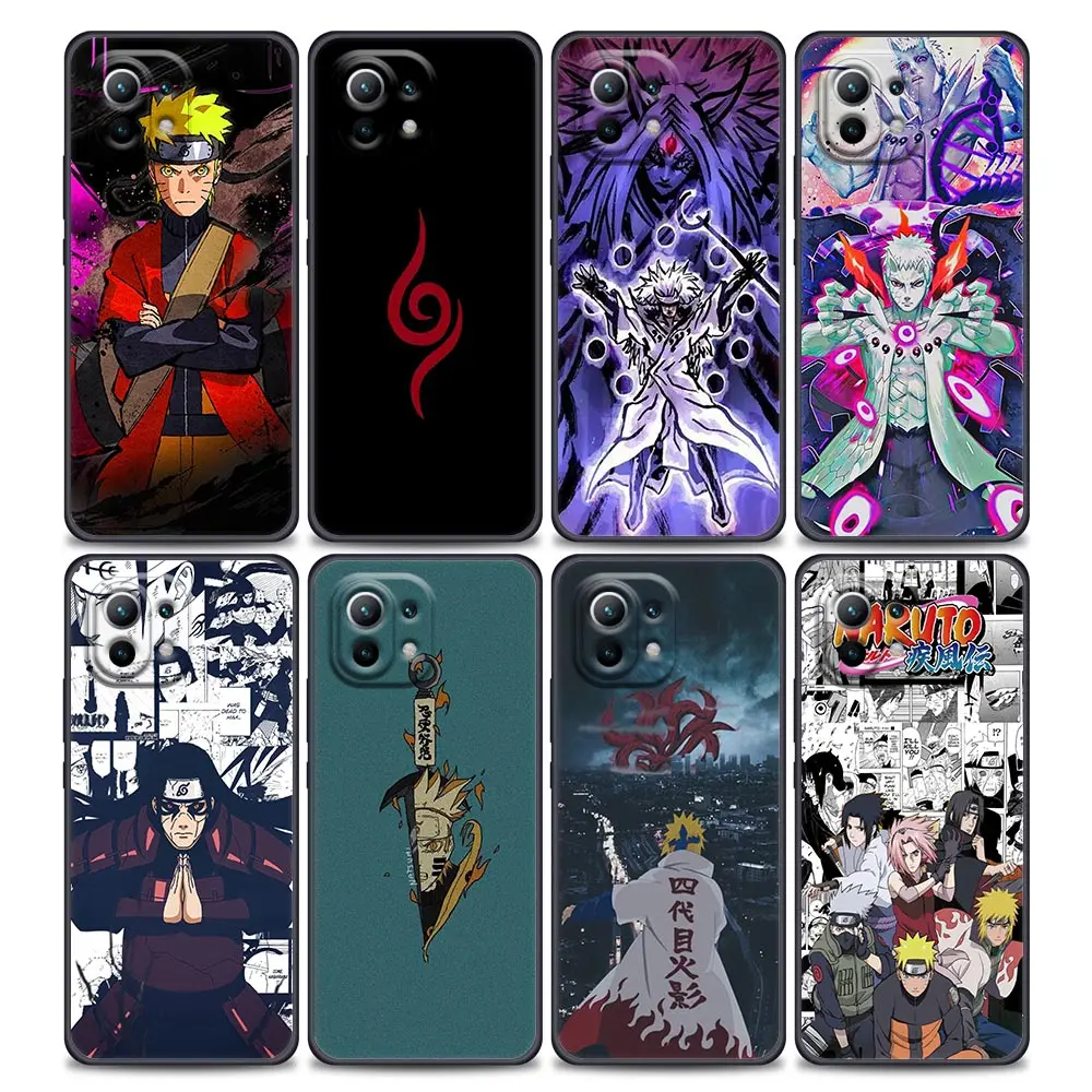 

Japanese Anime Naruto Phone Case For Xiaomi Mi 11 11T 11X Pro Lite NE 12 POCO X3 F3 M3 M4 NFC Pro Soft Thin Cover funda Narutos