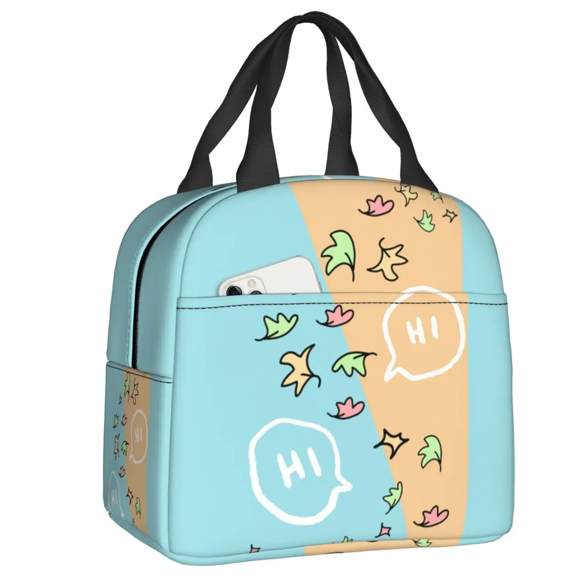 

Термоизолированная сумка для ланча с изоляцией, Женская многоразовая сумка для ланча, многофункциональная коробка для еды для школы и офиса