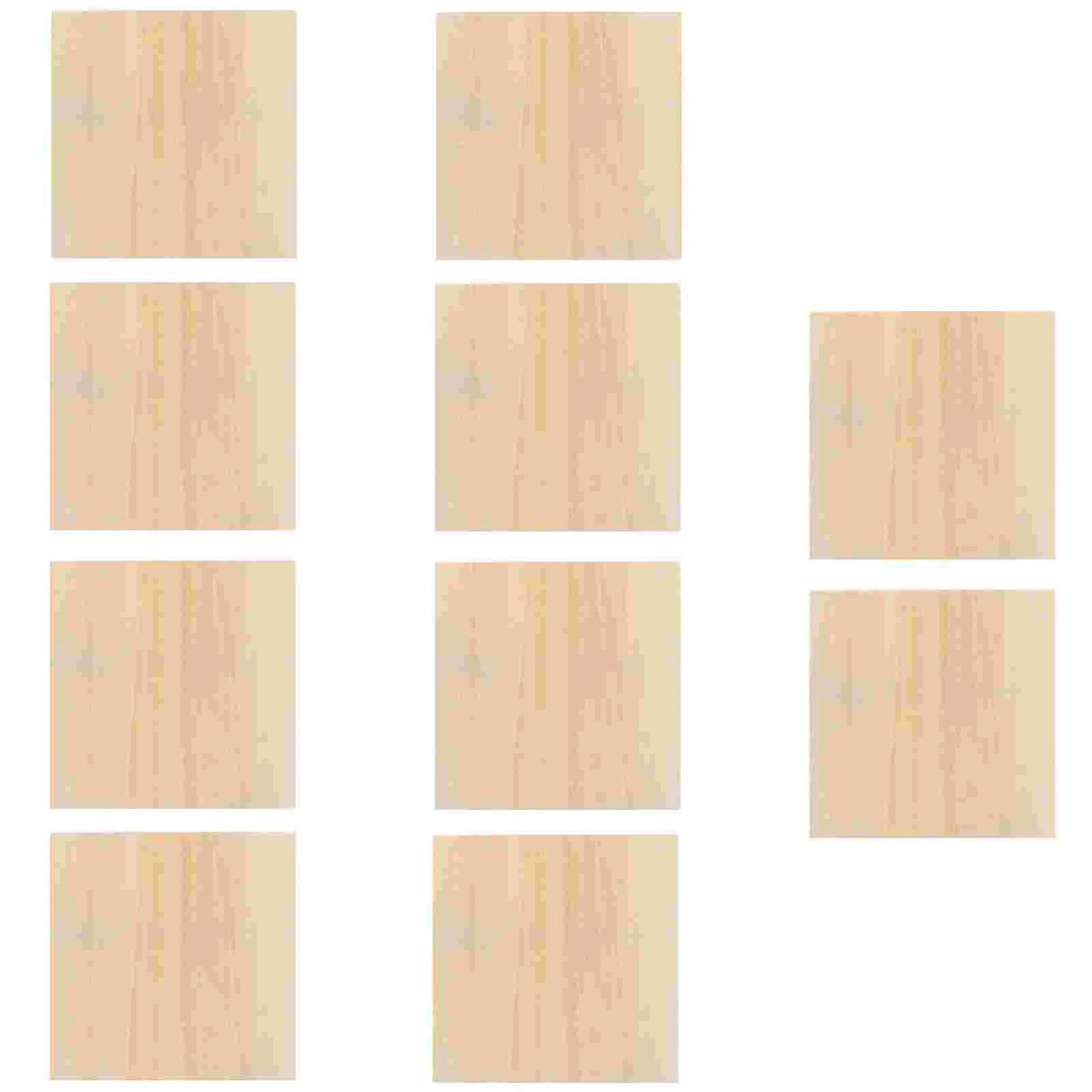 

10pcs Unfinished Wooden Painting Boards DIY Photo Frames DIY Clay Wood Picture Frame