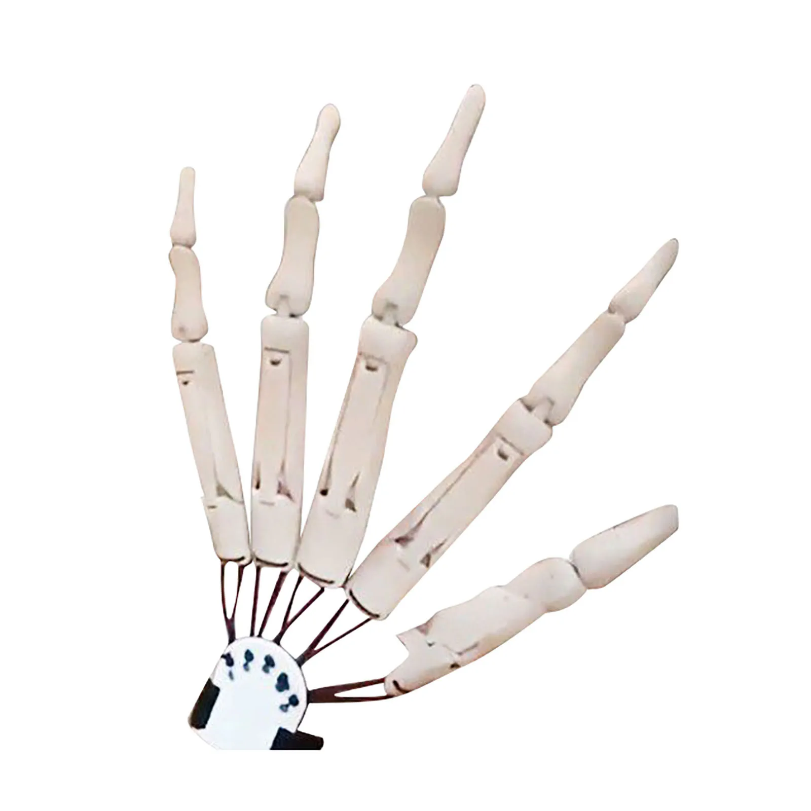

1pcs Articular Bone Fingers Halloween Decorations Interesting Flexible Joint Hand Tools Create Ghost House Horror Atmosphere