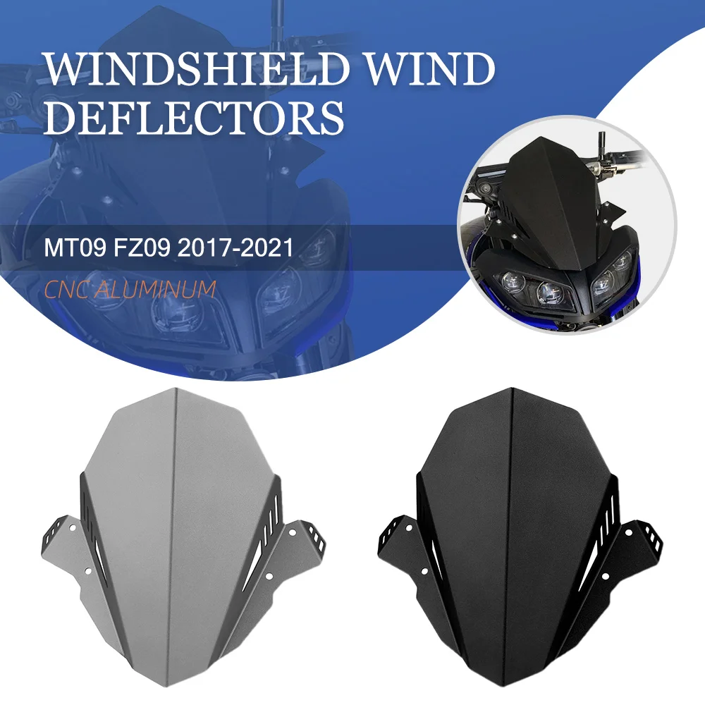 

Ветрозащитные дефлекторы для мотоциклов, ветровое стекло для YAMAHA MT-09 MT 09 MT09 FZ09 FZ 09 2017 2018 2019 2020