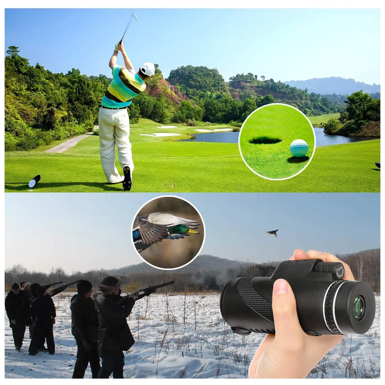 Профессиональный Монокуляр Maifeng 40x60 телескоп дальнего действия ночного видения с