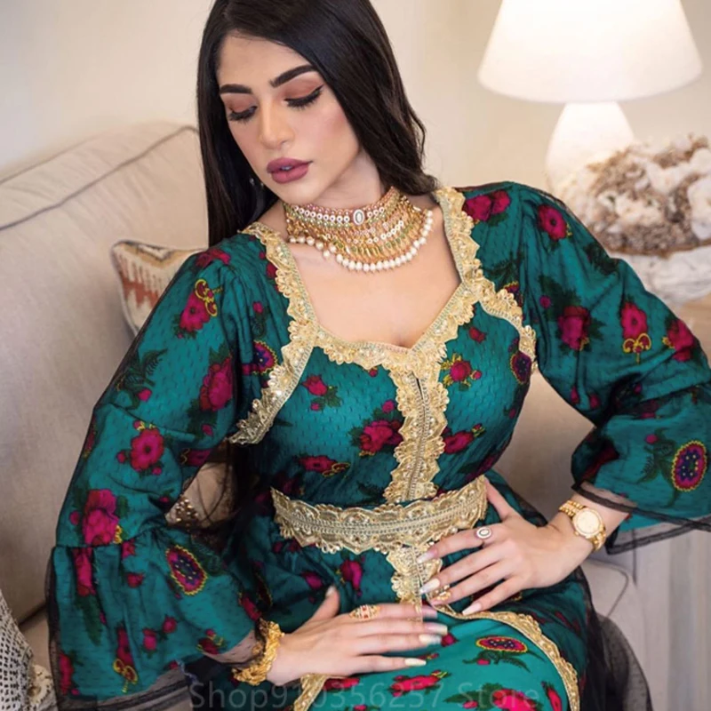 

Ramadan Arab Dubai Islamic Clothing Eid Mubarak Muslim Abaya Dress Fashion Women Turkey Patchwork Embroidery Indian Kaftan Dress