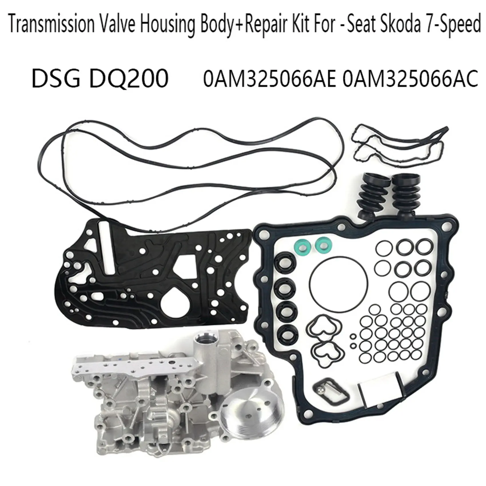 

Корпус клапана коробки передач DSG DQ200 + комплект для ремонта для Audi Seat Skoda 7-Speed 0AM325066AE 0AM325066AC