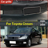 for toyota crown 2005 2009 down front grille around racing car styling 2pcs high quality stainless steel body kit racing grill